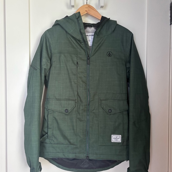 Volcom Jackets & Blazers - Volcom Hooded Ski Jacket in Dark Green